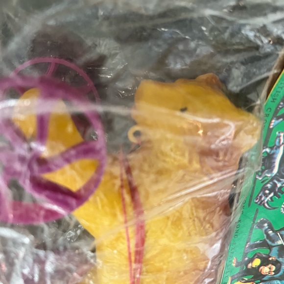 Vintage JUSTEN Wild Animals Plastic Pull Toy UNOPENED Bear 🐻 British Colony - Picture 4 of 4